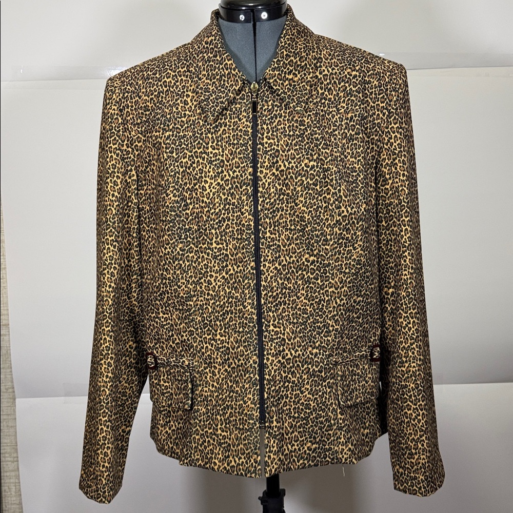 Leopard Small Print Jacket Joseph Ribkoff